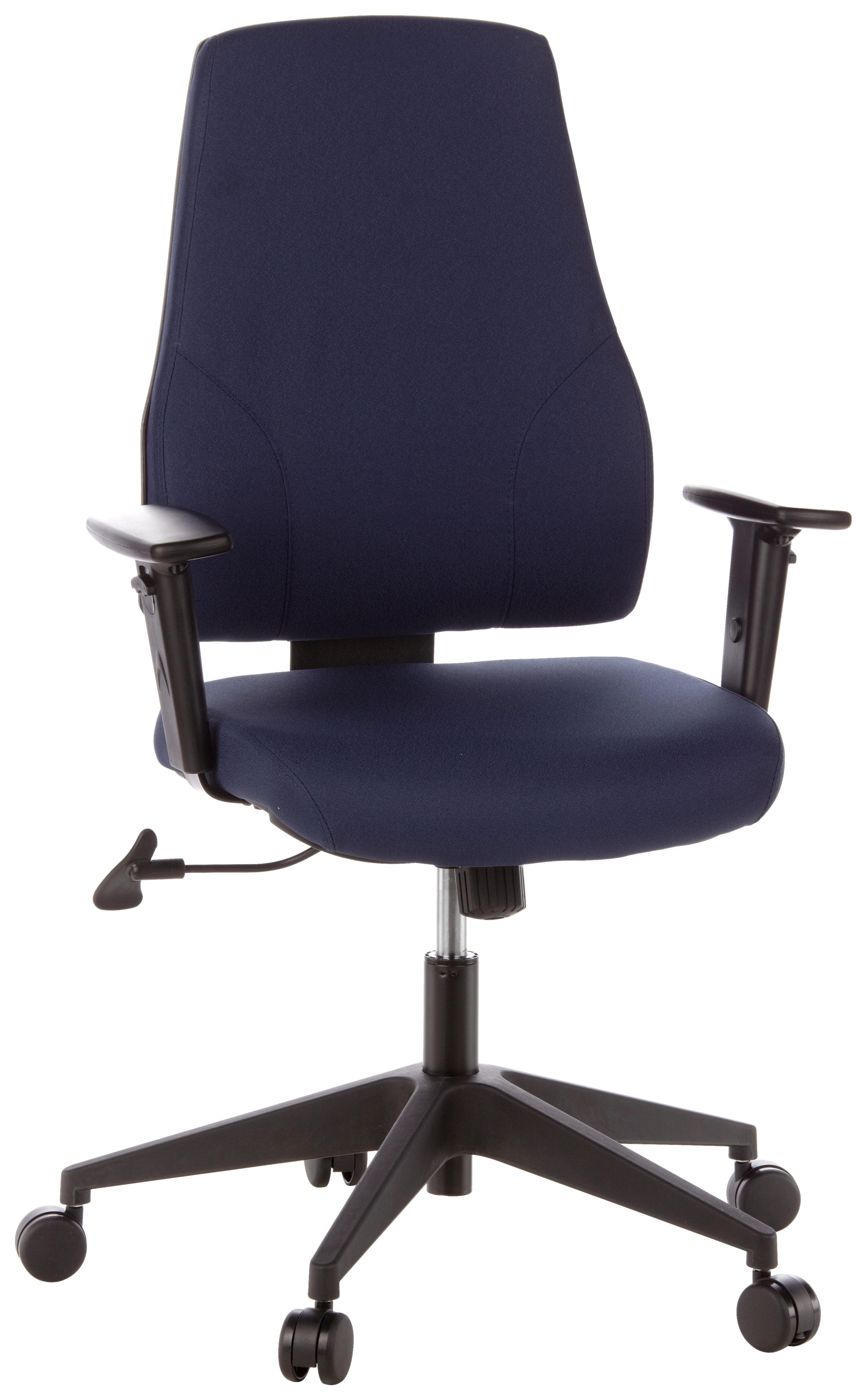 Drehstuhl Pro Tec 100 Dunkelblau - Dunkelblau, MODERN, Kunststoff/Textil (57/126/45cm) - MID.YOU