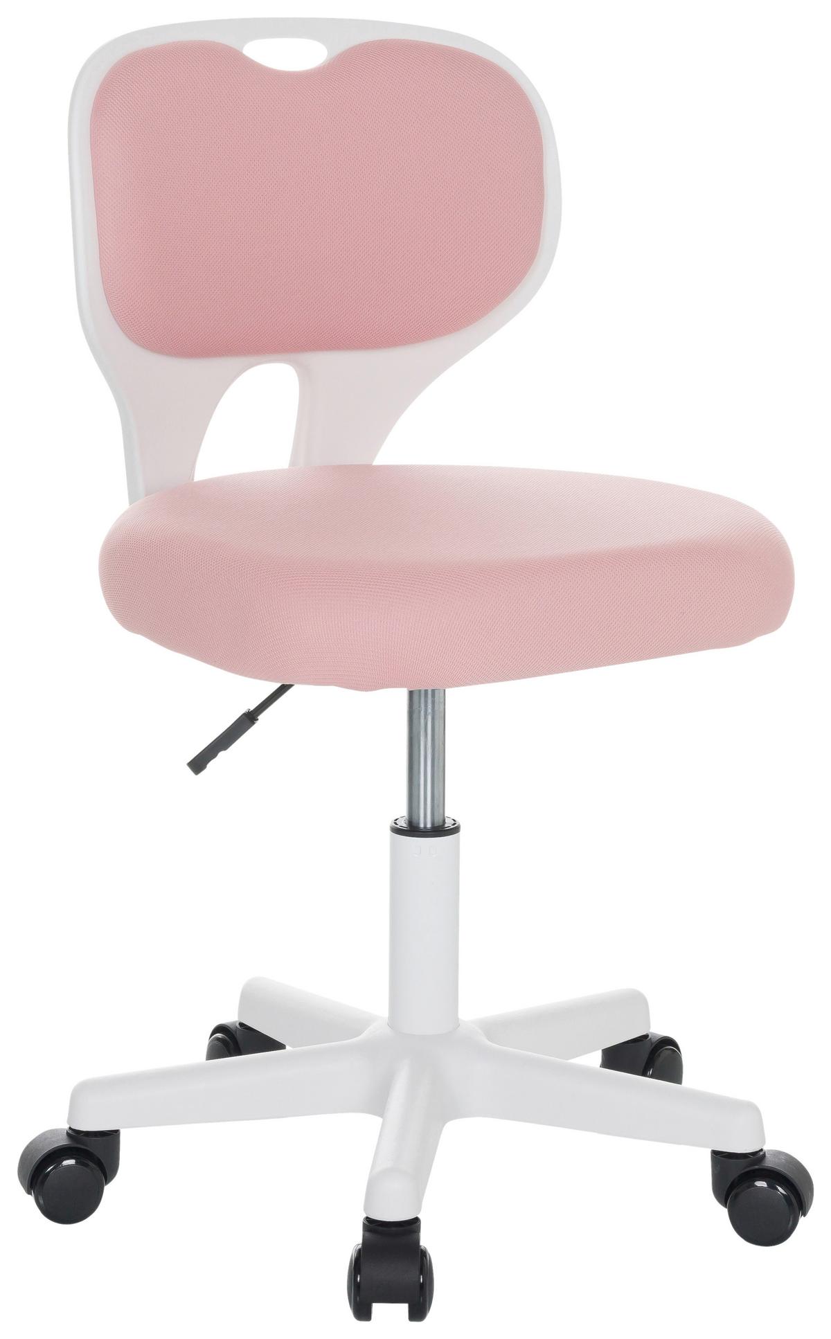 Otroški Vrtljivi Stol Kiddy Top W, Roza - roza/bela, Basics, umetna masa/tekstil (52/73/52cm) - MID.YOU