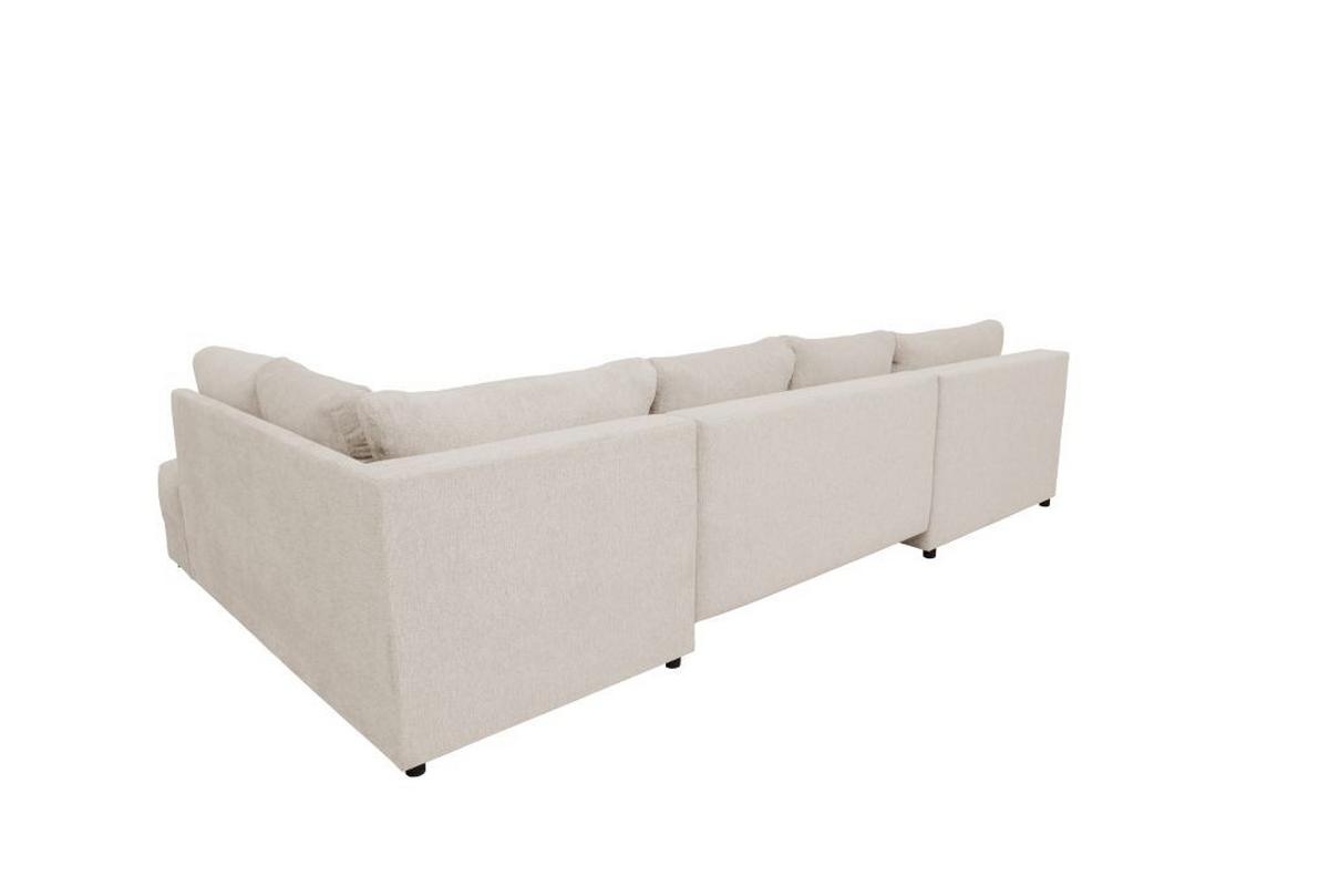 Kutna Garnitura Senso - boje kroma/krem, Moderno, tekstil/drvo (183/346/197cm) - Modern Living