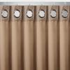 ÖSENVORHANG VELOURS - Hellbraun, KONVENTIONELL, Textil (140/245cm) - Mömax