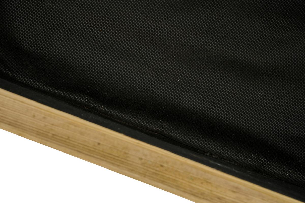 Blumenkasten Kieferfarben/Schwarz - Schwarz/Kieferfarben, Basics, Holz/Textil (50/39/50cm) - Siena Garden