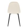 STOL LIO - beige/svart, Modern, metall/trä (43/86/55cm) - Bessagi Home