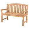 Gartenbank Woodie ca. 120x57x94 cm Teak massiv - Naturfarben, Basics, Holz (120/57/94cm) - Gardenson