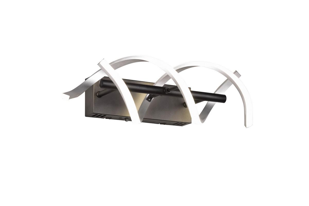 KINKIET LED 241810205 SEQUENCE - czarny/kolor aluminiowy, Design, metal (47/13,5/20,5cm) - Trio Leuchten