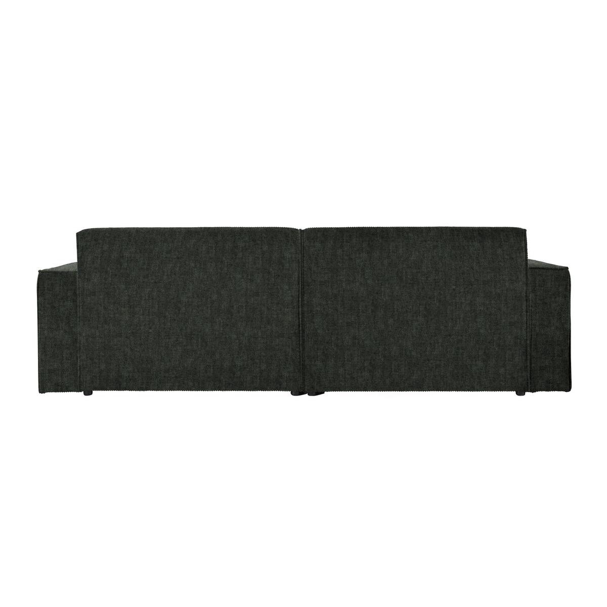 Wohnlandschaft Loft Dunkelgrün - Dunkelgrün/Schwarz, MODERN, Kunststoff/Textil (172/75/265cm) - Mömax