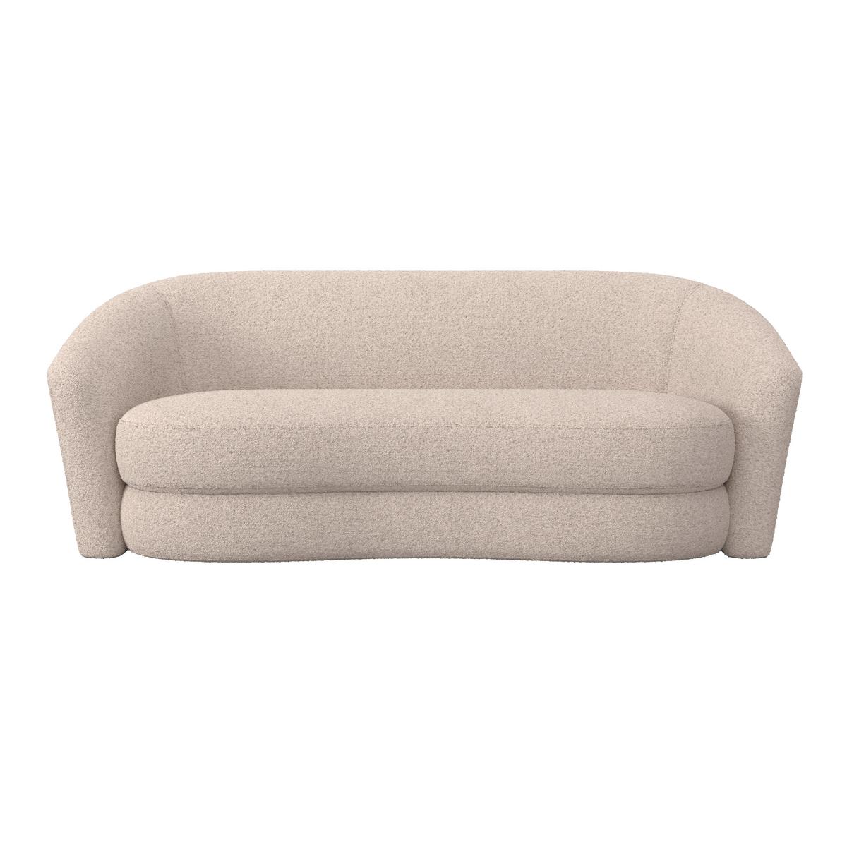 Canapea ISABEL - crem, Modern, lemn/textil (197/72/86cm) - Bessagi Home