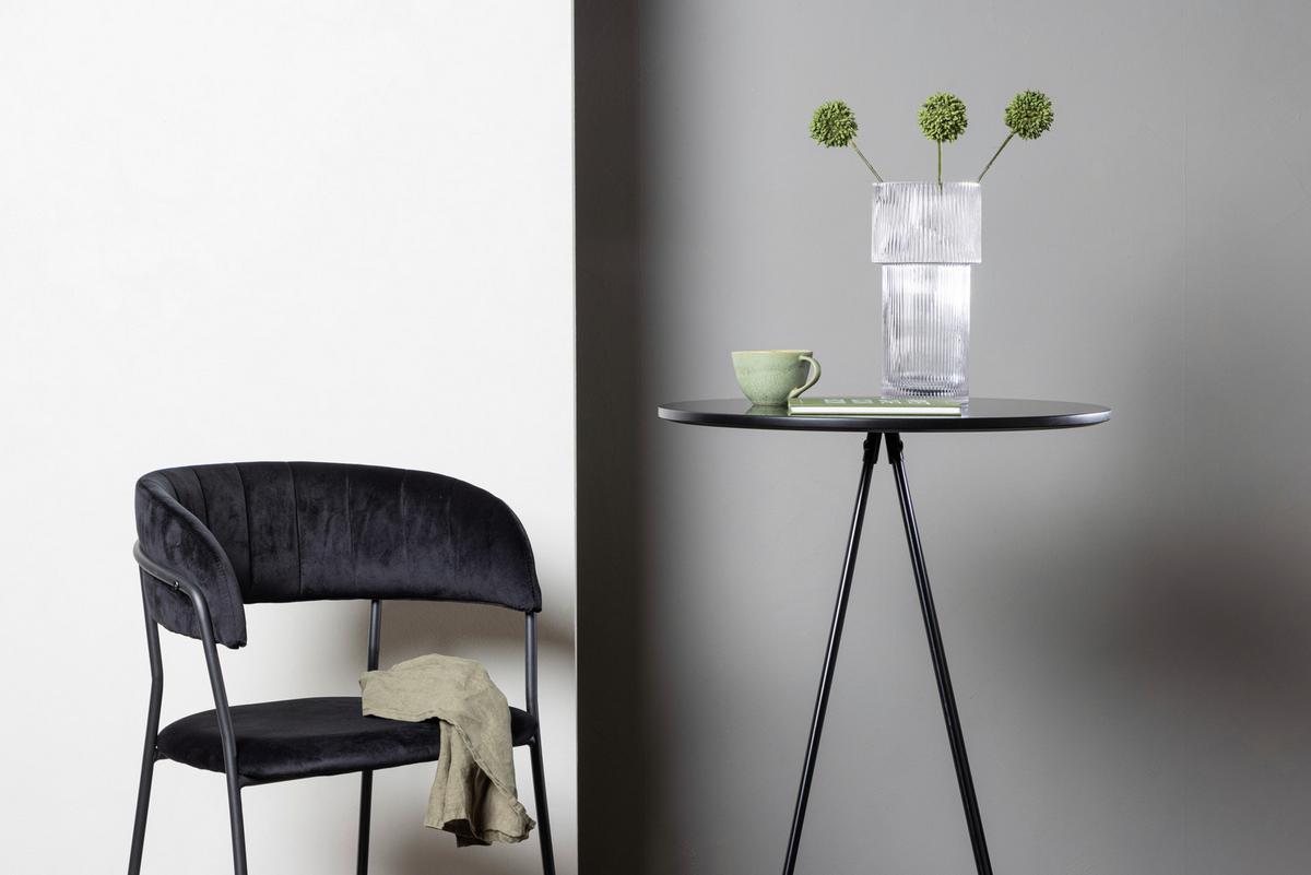 BARHOCKER BISTRO - Schwarz, Design, Holzwerkstoff/Metall (60/105/60cm) - Livetastic