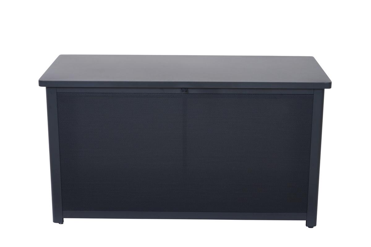 Kissenbox Sabano Grau - Grau, Basics, Kunststoff/Metall (58,7/75/135,5cm) - Siena Garden