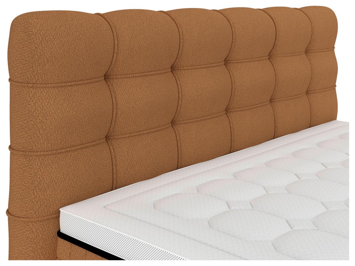 Boxspringbett Carmen C Rostfarben ca. 180x200cm - Rostfarben, Konventionell, Holz/Holzwerkstoff (180/200cm) - Premium Living