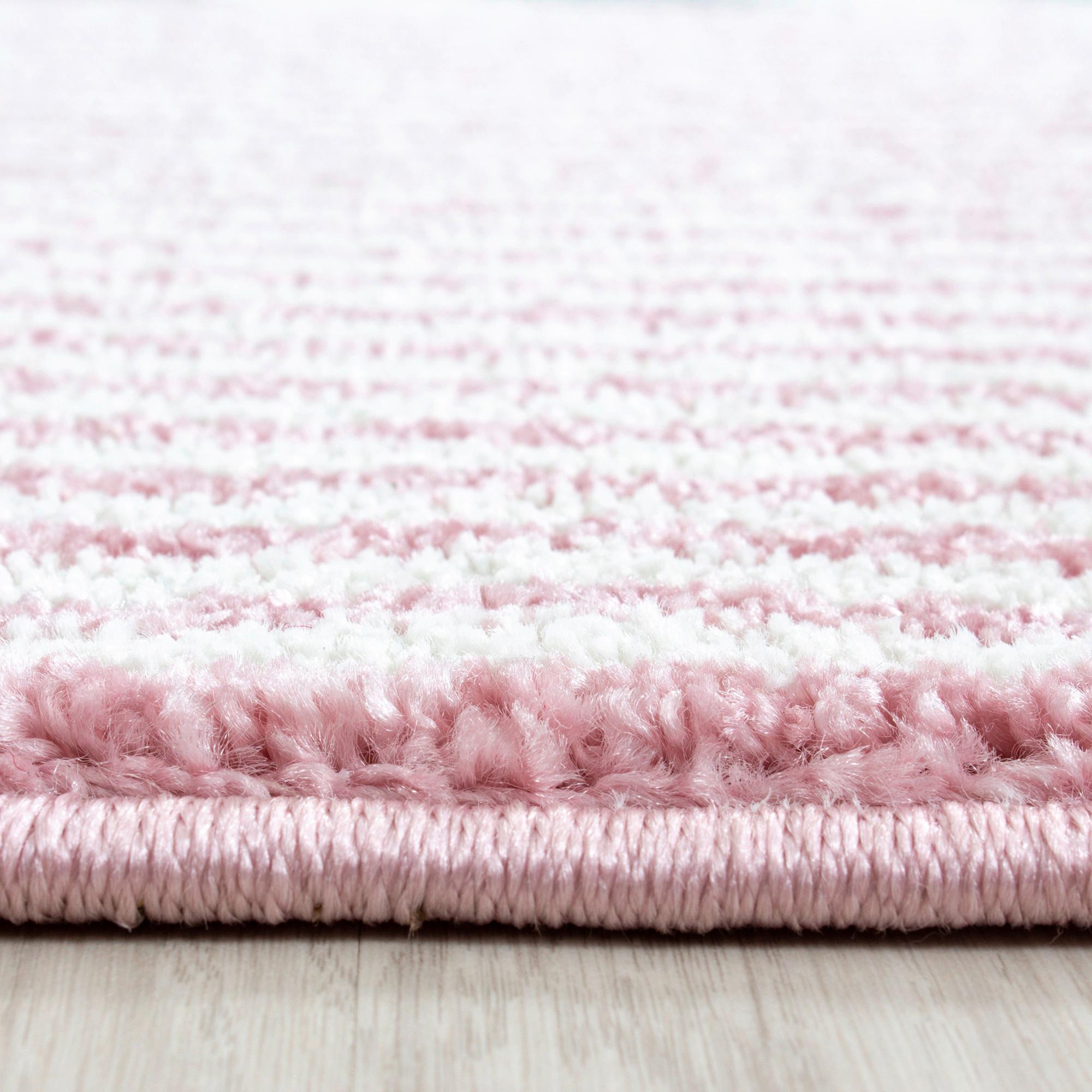 Otroška Preproga Kids, Siva/bela/roza Ø Ca. 160cm - pink/siva, Trend, tekstil (160cm) - Ben'n'jen