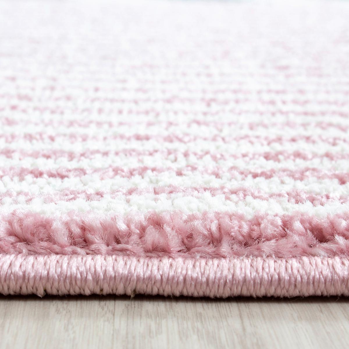 Dječji Tepih Kids  160/230cm - pink/bijela, Trend, tekstil (160/230cm) - Ben'n'jen
