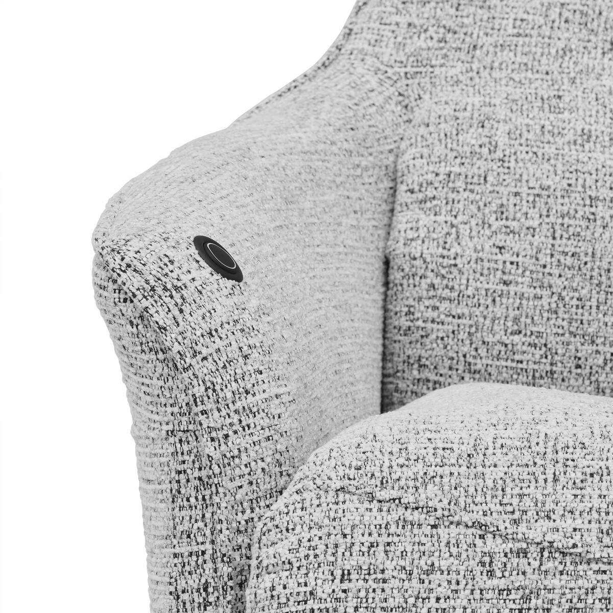 Relaxsessel Maximus Grau - Schwarz/Grau, MODERN, Holz/Textil (75/110/86cm) - Premium Living