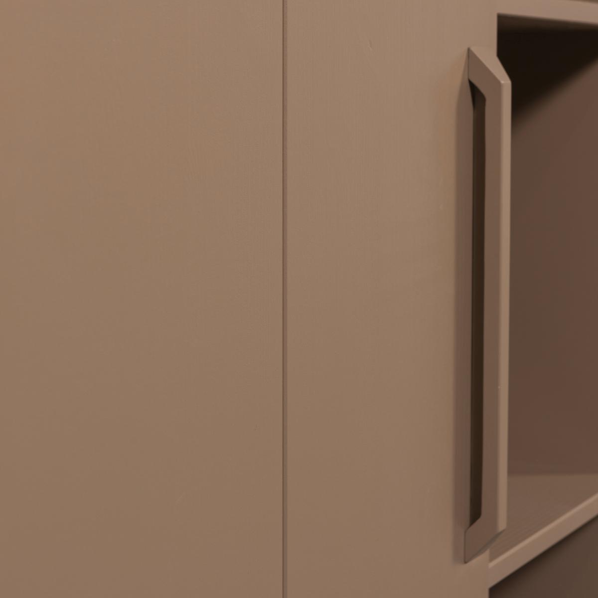 Garderobenschrank Lowen Schlammfarben B: 100 cm - Schlammfarben, Design, Holz/Holzwerkstoff (100/221/44cm) - Livetastic