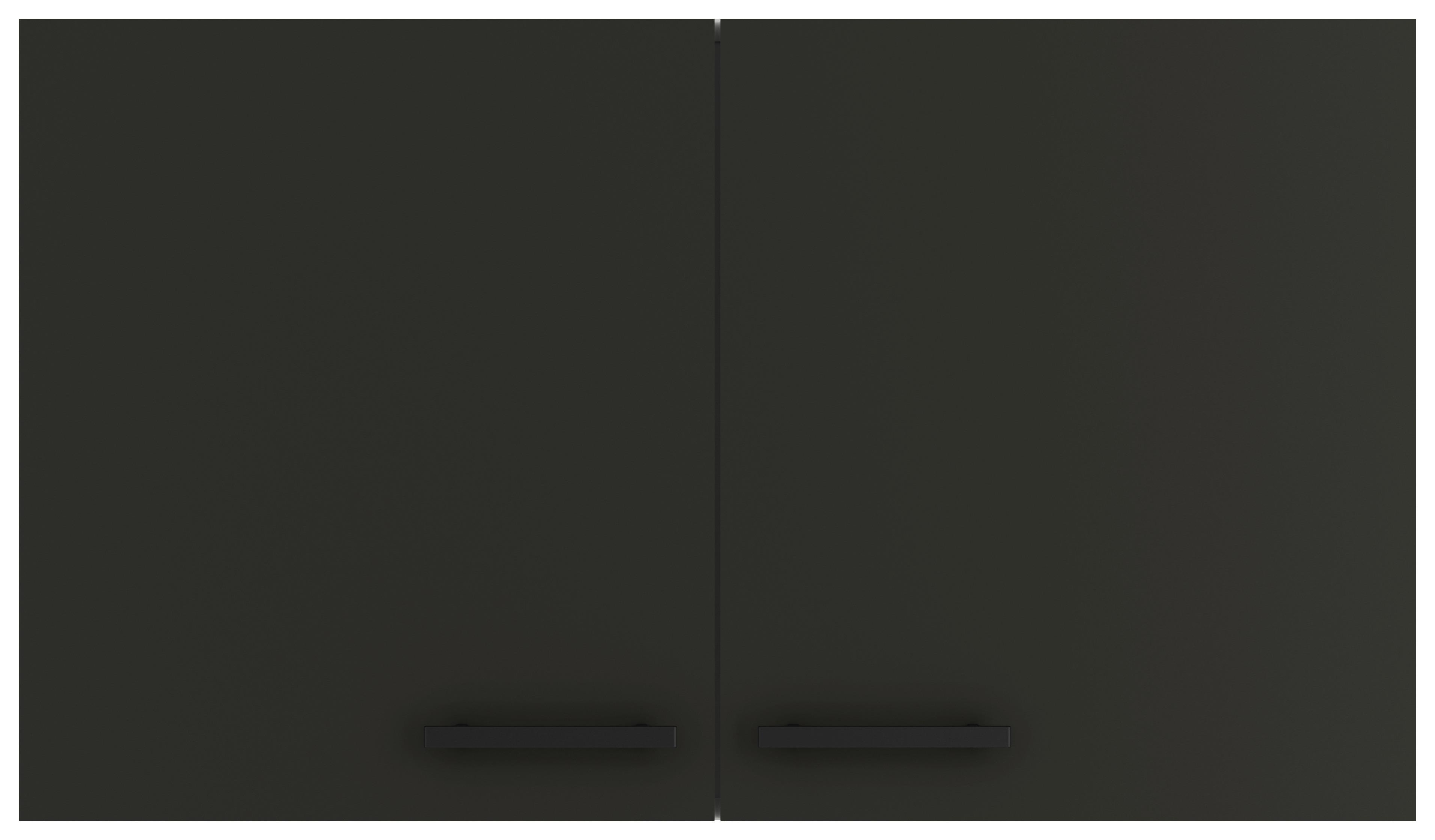 SZAFKA KUCHENNA GÓRNA OPTIKULT - antracytowy/czarny, Basics, materiał drewnopochodny/metal (100/57,6/34,6cm) - Optifit