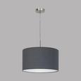 Pendelleuchte Pasteri - Grau/Nickelfarben, MODERN, Textil/Metall (38/110cm) Pendelleuchte Pasteri - Grau/Nickelfarben, MODERN, Textil/Metall (38/110cm)