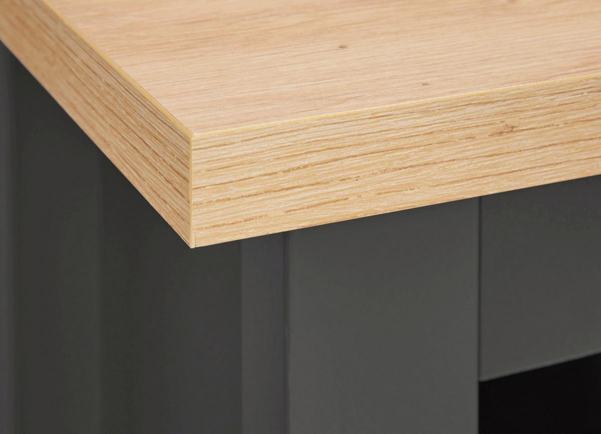 Weinschrank Venet, Anthrazit/Artisan Eiche - Anthrazit/Schwarz, ROMANTIK / LANDHAUS, Holzwerkstoff/Kunststoff (76,8/124,4/33cm) - Mömax