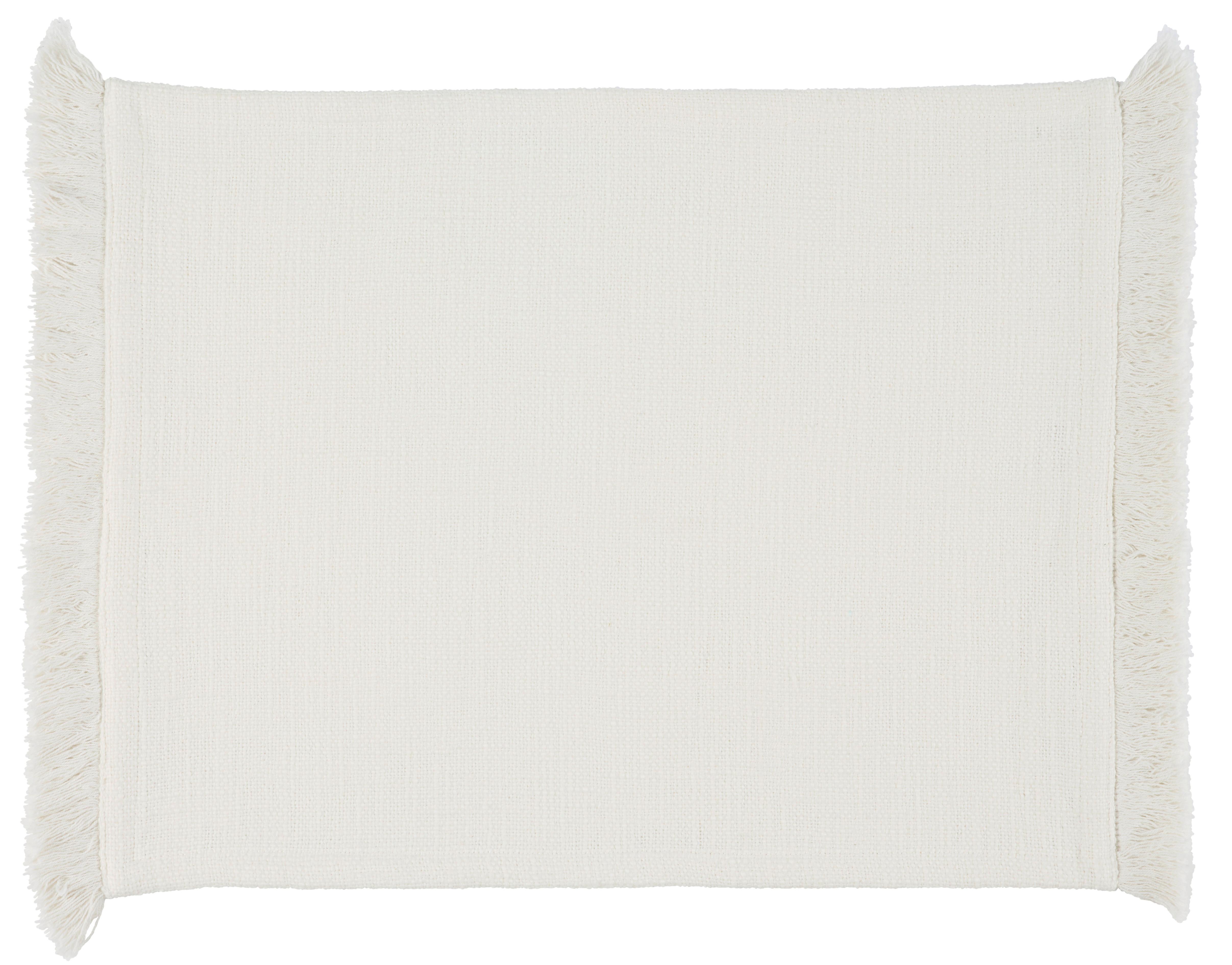 Tischset Pablo in Weiss ca. 35x45cm - Weiss, Modern, Textil (35/45cm) - Premium Living