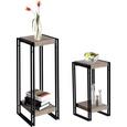 Suport Înalt Flori Scott 3 - culoare lemn stejar/negru, Modern, compozit lemnos/metal (30/70/30cm) - Ombra Suport Înalt Flori Scott 3 - culoare lemn stejar/negru, Modern, compozit lemnos/metal (30/70/30cm) - Ombra