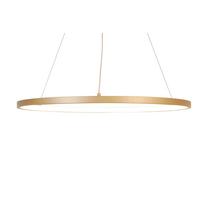 LAMPA WISZĄCA LED MADRID - biały/kolor złoty, Trend, tworzywo sztuczne/metal (60/120cm) - Novel