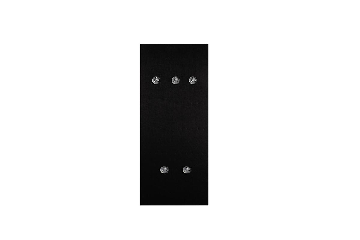 PANEL DO PRZEDPOKOJU GABI - czarny/dąb artisan, Modern, materiał drewnopochodny/tkanina (50/125/7cm) - Xora