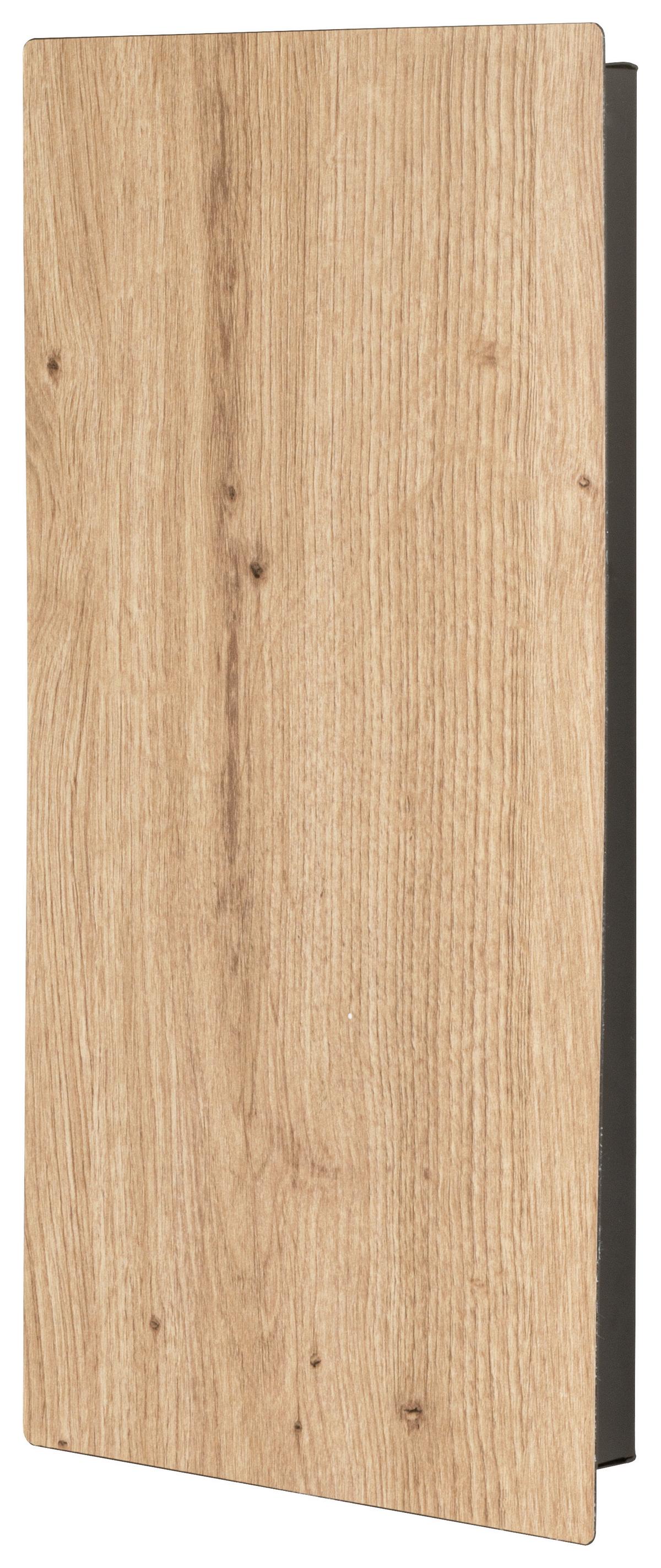 Omarica Za Ključe Moni, Barva Hrasta, Črna - črna/barve hrasta, Basics, kovina (20/40/4cm)