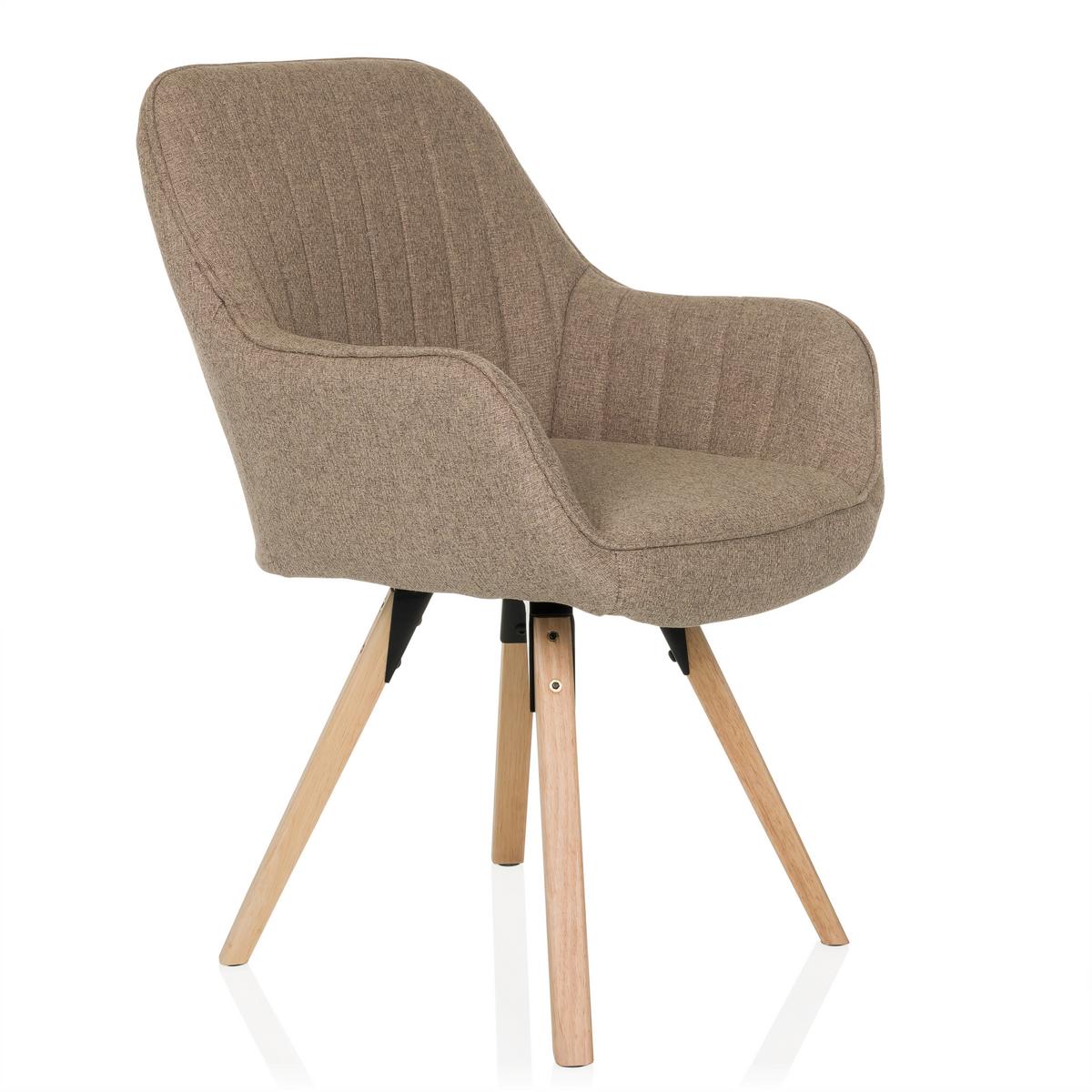 Naslanjač Scandi Soft, Bež - barve bukve/bež, Moderno, tekstil/les (56/84/62cm) - MID.YOU
