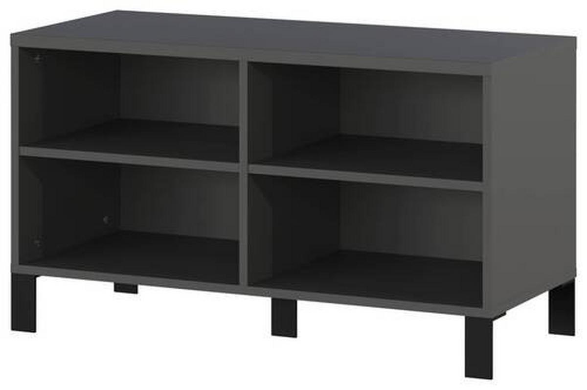 SIEDZISKO DO PRZEDPOKOJU CEDUNA -EXKLUSIV- - czarny, Modern, materiał drewnopochodny/metal (89/51/40cm) - Premium Living