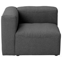 SOFAELEMENT LENA - Anthrazit, Design, Kunststoff/Textil (100/73/100cm) - Max Winzer