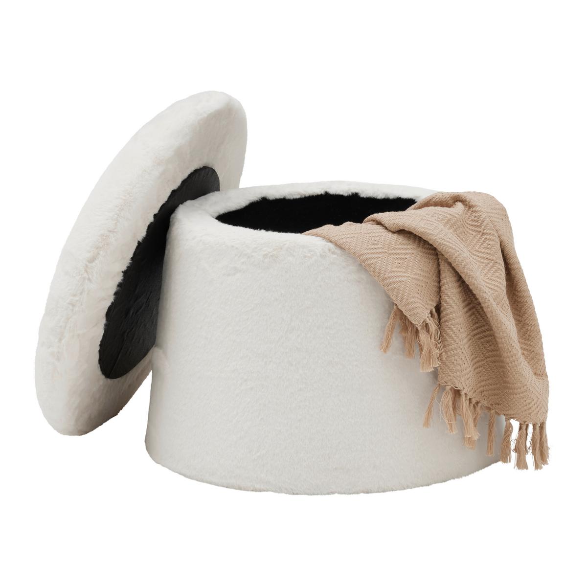 Ülőke Fungi - taupe, Romantik / Landhaus, faalapú anyag/textil (51/39/51cm) - Premium Living