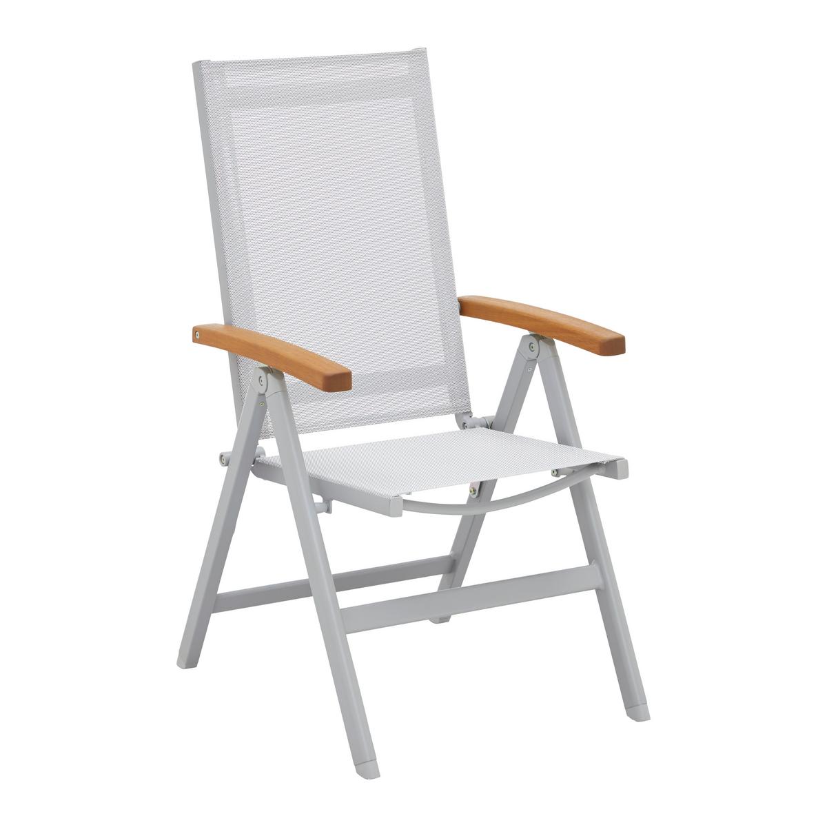 Gartensessel Barcelona 3 Grau - Grau/Teakfarben, Modern, Holz/Kunststoff (65,5/105,8/56,4cm) - Mömax