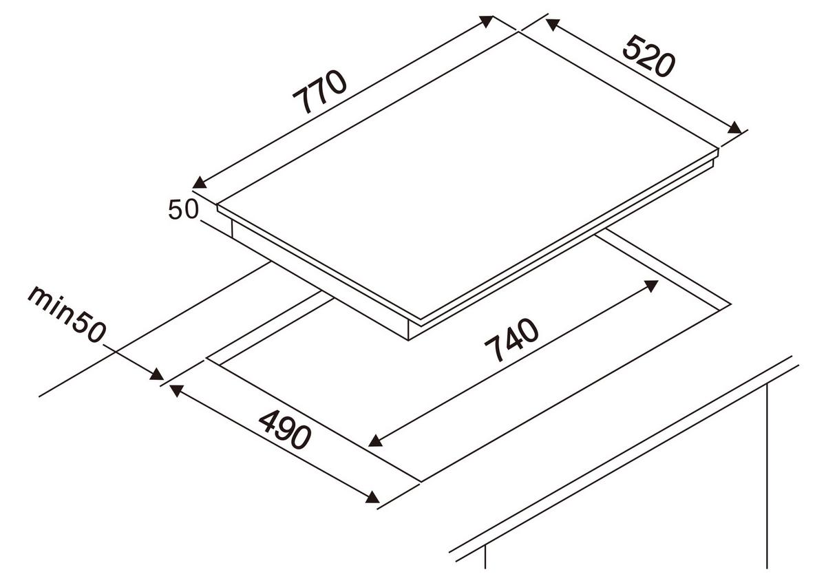 Backofenset Adrian autark 3.250 Watt Schwarz - Schwarz, Basics, Glas/Metall (59,5/59,5/57,5cm) - Respekta