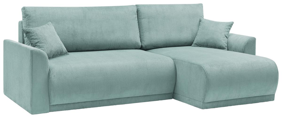 Coltar Kim - verde mentă, Modern, lemn (233/146cm) - Modern Living