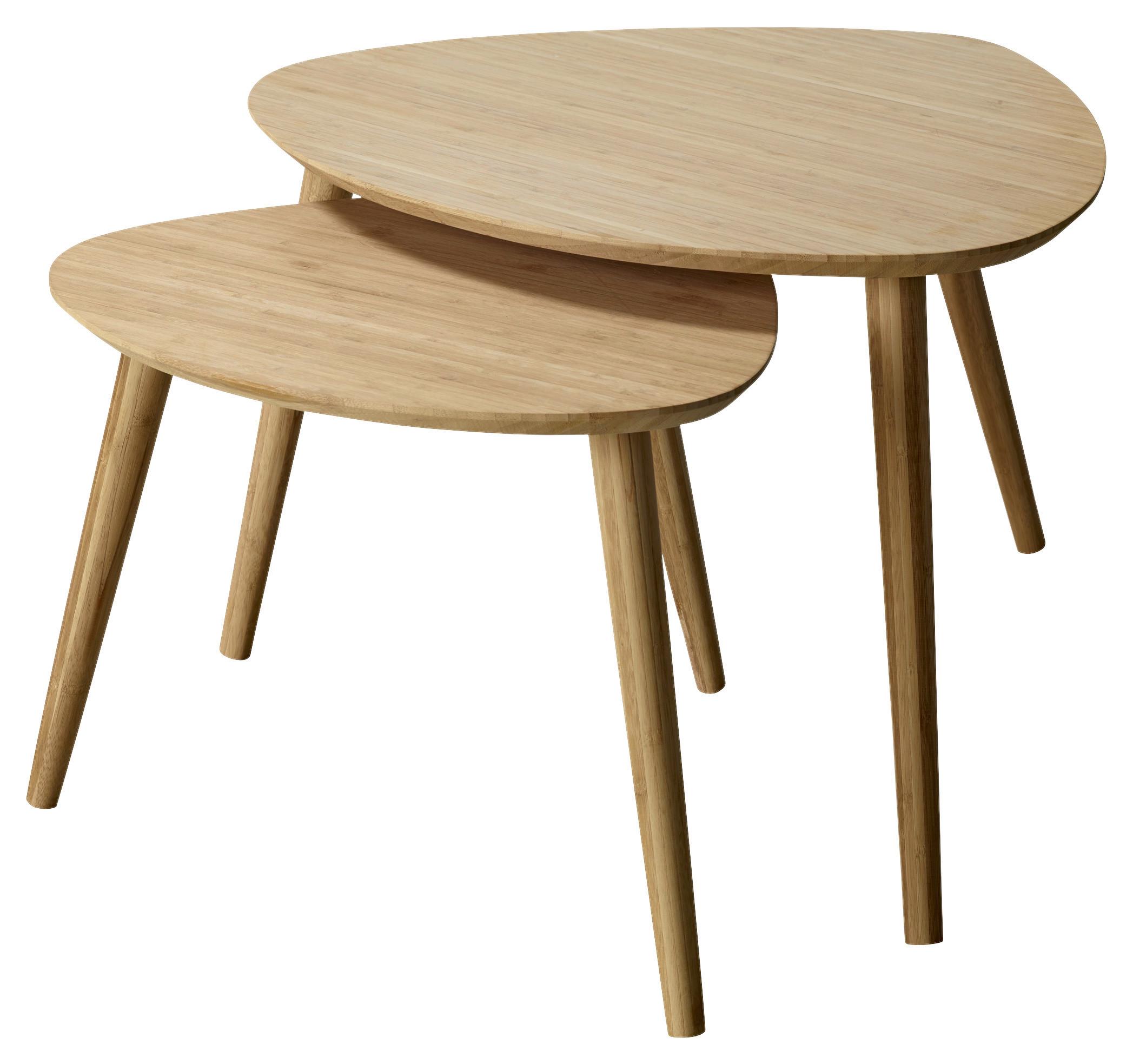 SATZTISCH NOBLE 2161302 - Naturfarben, MODERN, Holz (68/45/57cm) - MID.YOU
