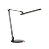 LED-SKRIVBORDSLAMPA RINK - aluminiumfärg/svart, Modern, metall/plast (37/20/40-70cm) - Mömax