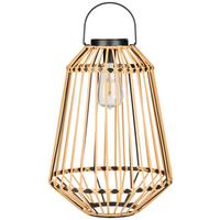 Solarleuchte Kya max. 2 Watt - Schwarz/Naturfarben, Modern, Kunststoff/Metall (28,5cm) - Modern Living