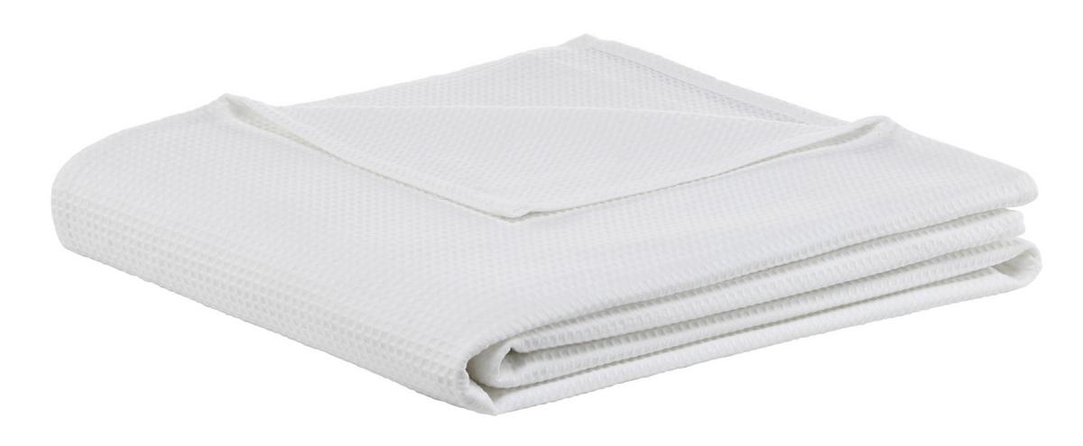 Tagesdecke Gerard in Weiss ca. 150x200cm - Weiss, Konventionell, Textil (150/200cm) - Modern Living