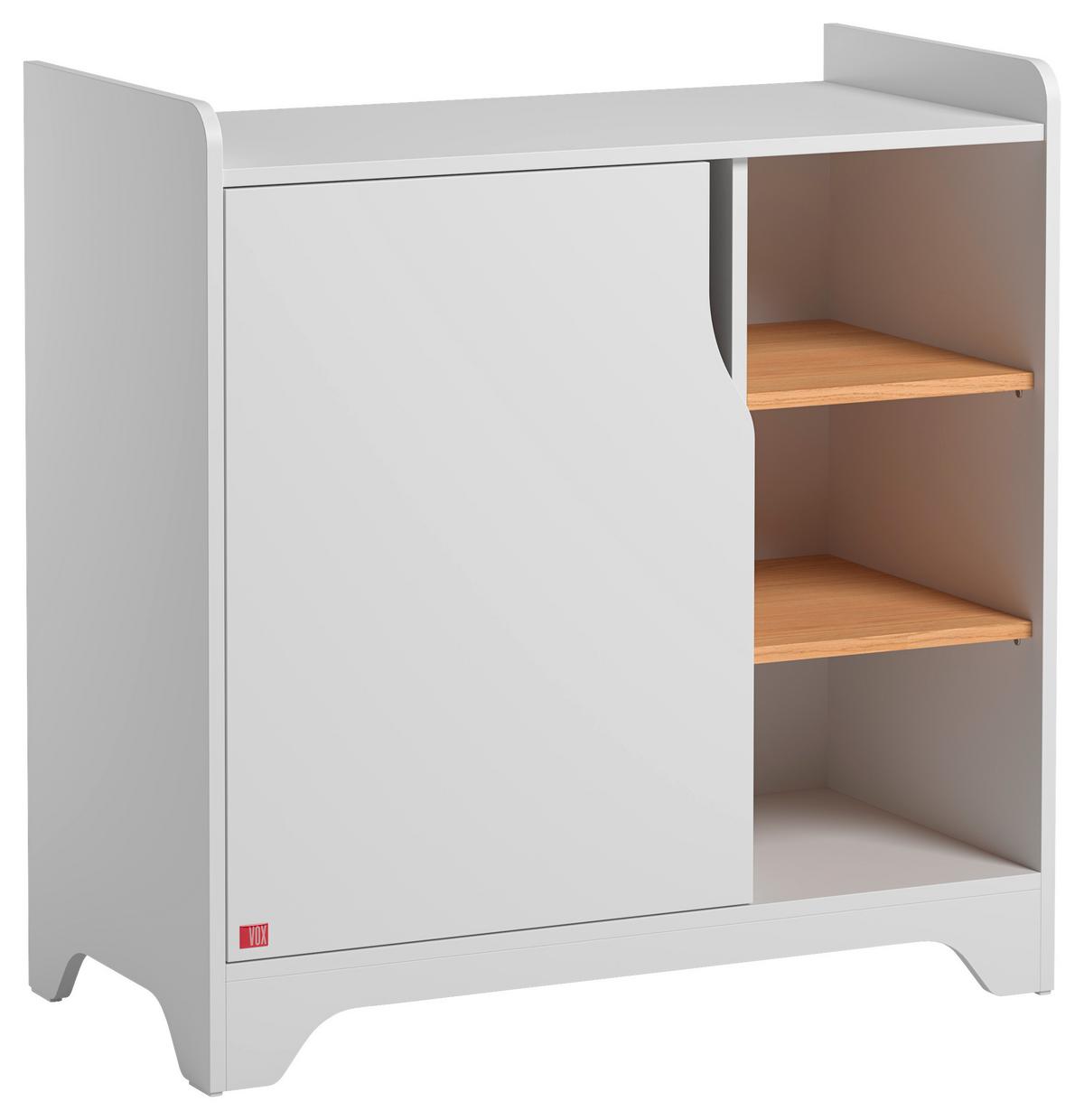 Previjalna Komoda Leaf, Bela, Hrast - bela, Moderno, leseni material (88,5/89,5/75-44cm) - Modern Living