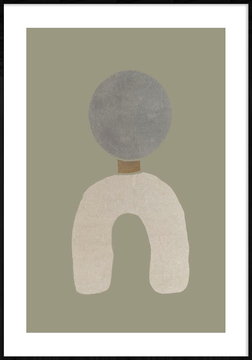 BILD FEEL-GOOD-003-70X118-FRX-FRZW - Beige/Schwarz, Basics, Holz/Kunststoff (70/118/10cm)