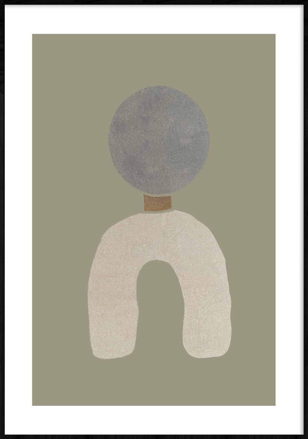 BILD FEEL-GOOD-003-70X118-FRX-FRZW - Beige/Schwarz, Basics, Holz/Kunststoff (70/118/10cm)