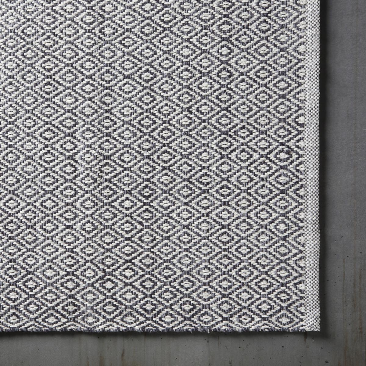 Handwebteppich Carola 1 in Grau ca.60x120cm - Grau, Basics, Textil (60/120cm) - Modern Living
