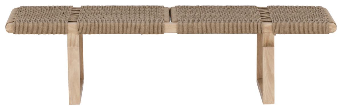 Sitzbank Ängön ca. 140x36x46 cm Braun - Hellbraun, Design, Holz/Metall (140/36/46cm) - Livetastic