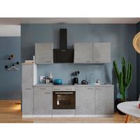 Kuhinjski Blok Z Aparati Malia, 240cm - barve nerjavečega jekla/siva, Basics, kovina/leseni material (240cm) - Respekta