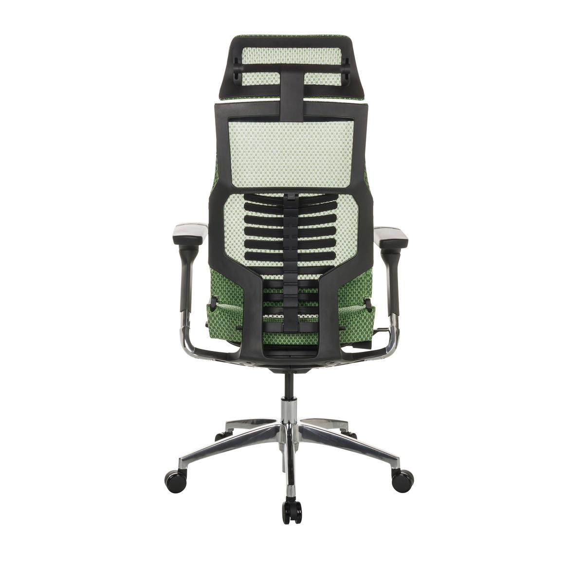 Pisarniški Stol Dynafit Ii, Zelena - srebrne barve/zelena, Basics, kovina/umetna masa (67/119-135/60cm) - MID.YOU