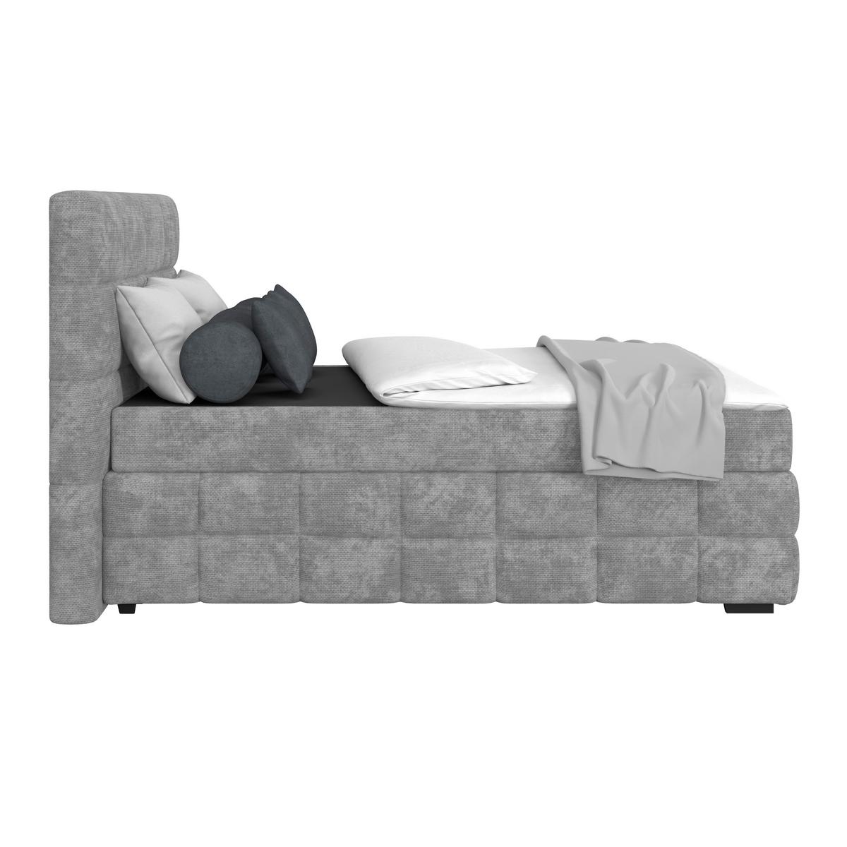 PAT BOX VEGA - verde/gri, Trend, lemn/textil (140/200cm) - Modern Living