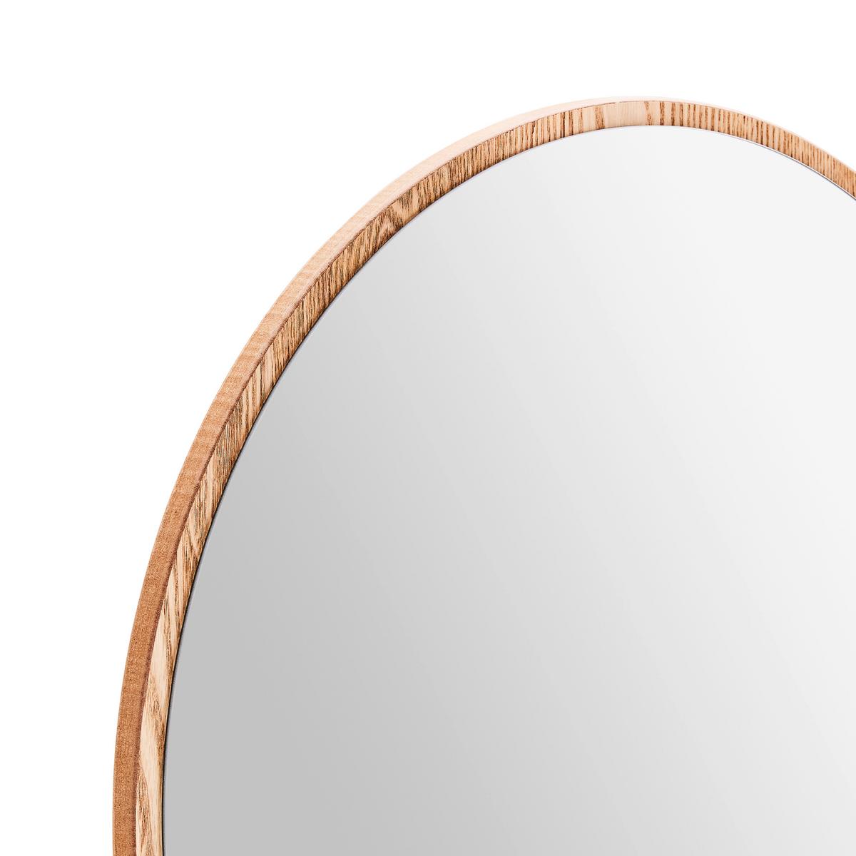 LUSTRO ŚCIENNE BRAVO - kolor dębowy, Design, materiał drewnopochodny/szkło (65/56/17cm) - Xora