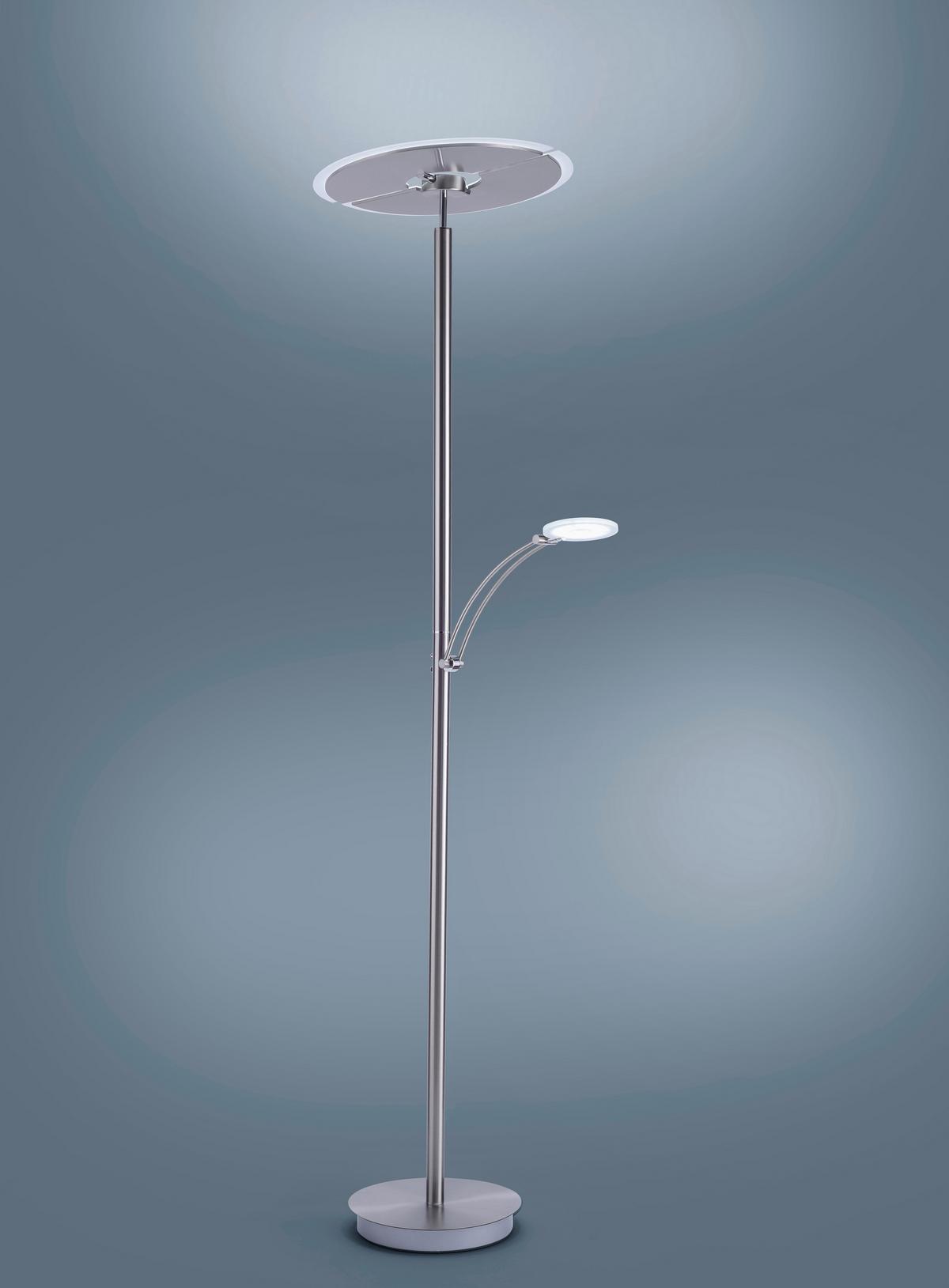 LED-Deckenfluter Artur max. 54 Watt - Silberfarben, Basics, Metall (68/45,5/200,3cm) - Paul Neuhaus