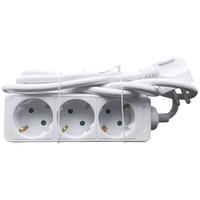 Podaljšek Z Vtičnicami Tibm - bela, Basics, umetna masa (18/6,9/3,9cm) - Mömax