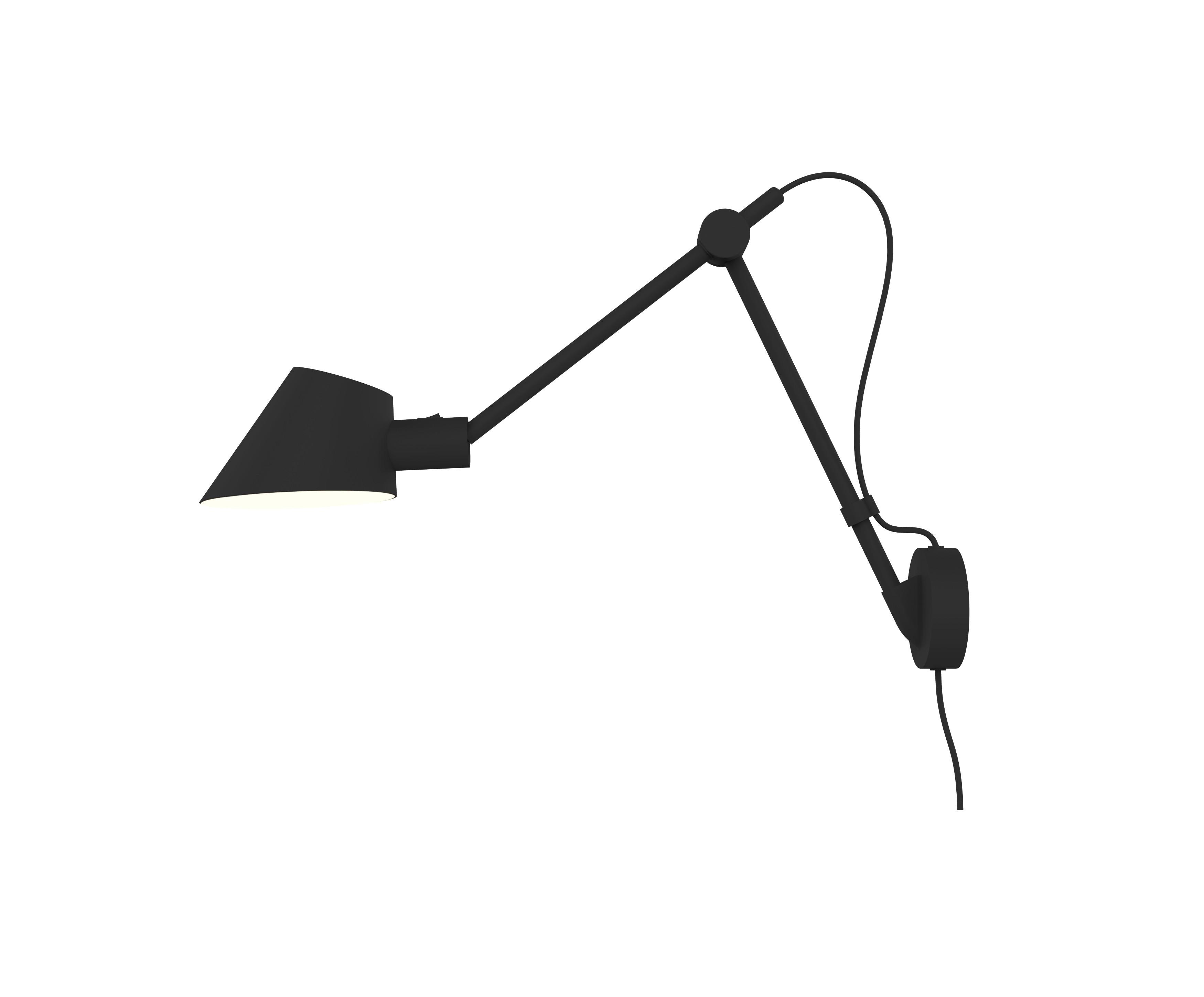 KINKIET STAY LONG | WAND | JAPANDI - czarny, Design, metal (58/54,5cm) - Nordlux
