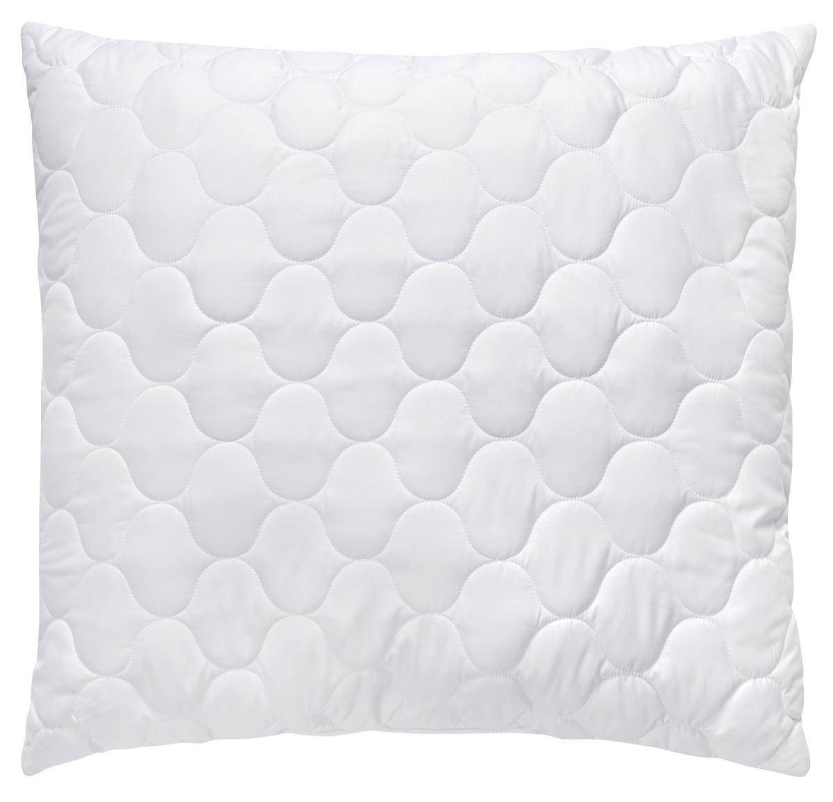 Kopfkissen Aloe Vera in Weiß ca. 80x80cm - Weiß, KONVENTIONELL, Textil (80/80cm) - Nadana