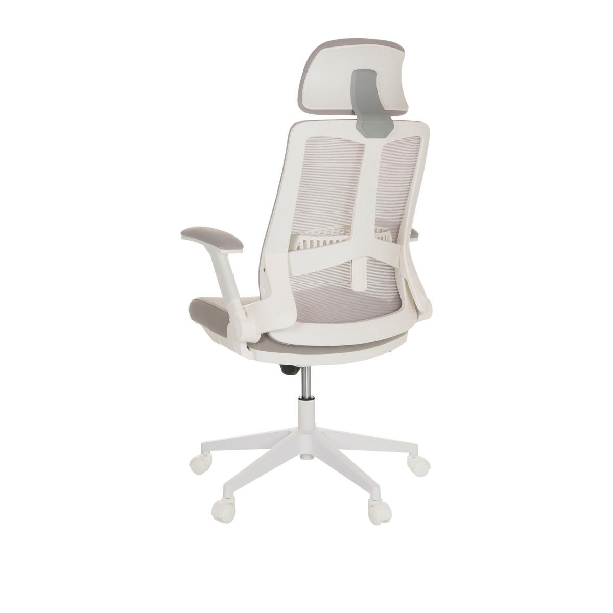 Pisarniški Stol Vendo W, Siva - siva/bela, Basics, umetna masa/tekstil (68/113-127/68cm) - MID.YOU